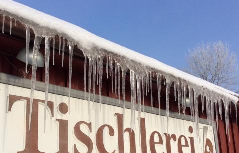 Tischlerei im Winter