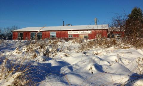 Werkstatt im Winter